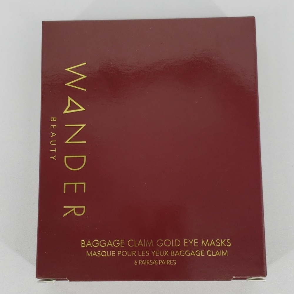 NEW Wander Baggage Claim Gold Eye Masks, 6 Pairs